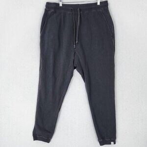 TKEES Pants Womens Size 3 Faded Black 10-12 Core Fleece Jogger Sweatpants Lounge